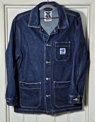 Deus Ex Machina Edee Work Jacket Denim Workwear Chore Coat Size Large 