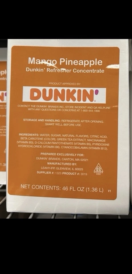 3 Dunkin Refresher Concentrate Foto 3 de 3