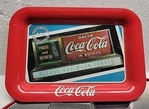 Coke Coca-cola Tip Trays Late 1980's -mid 2000's. "1998"