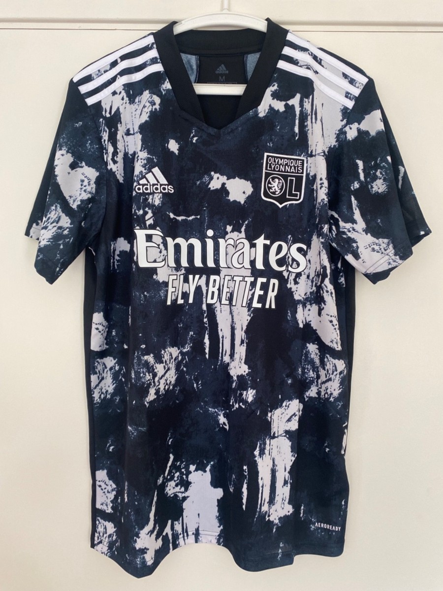 Olympique Lyon 2021-22 Third Football Shirt BNWT Adidas Men's Size