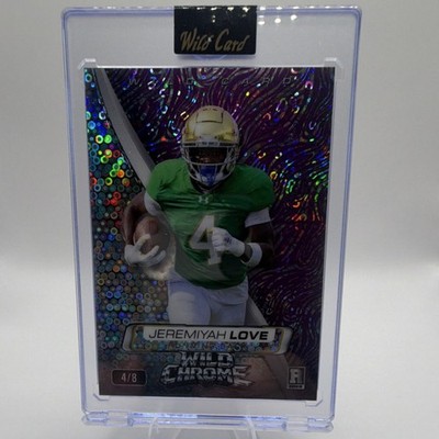 Wild Card Wild Chrome 2026 Jeremiyah Love Rookie Serial Numbered 4/8 WCSW-JL
