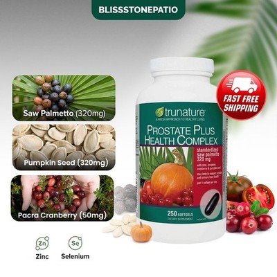 Genuine Trunature Prostate Plus Health Complex   250 Softgels | Authentic