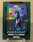 2024 Panini Prizm Emergent Green Prizm Rookie Drake Maye RC New England Patriots