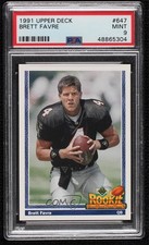1991 Upper Deck Rookie Force Brett Favre #647 PSA 9 MINT HOF 02kp