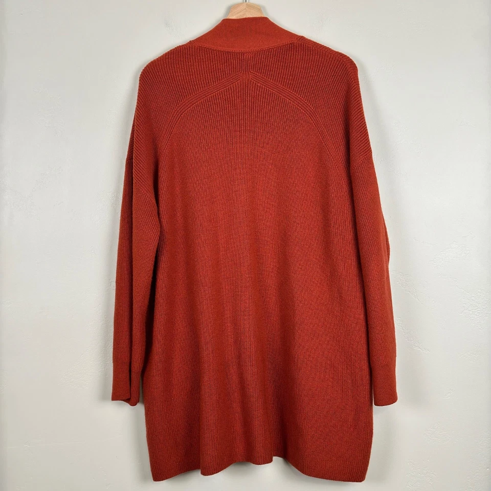 Suéter Lululemon Mezcla de Lana Merino Acanalado Largo Envolvente Mujer 12 Cayena Foto 4 de 4