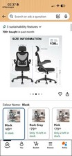 QUICK SALE Ergonomic Office Desk Chair with Adjustable Headrest