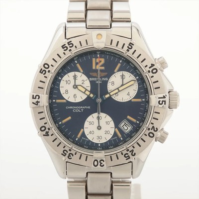 Breitling Colt A53035 SS SS QZ blue dial