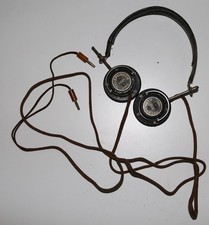 Telefunken Kopfhörer Funk Wehrmacht E.H.333 um 1941 Bakelit