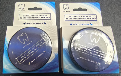 2x Pro White Aktivkohle Pulver 30g