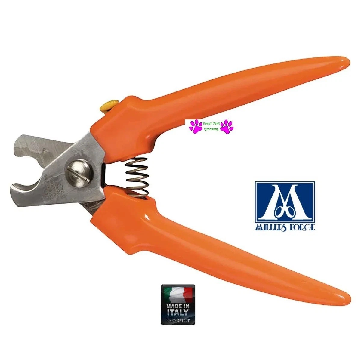 MILLERS FORGE ORANGE HANDLE Professional LARGE NAIL CLIPPER DOG GROOMING