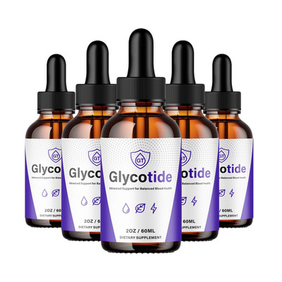 (5-Pack) Glycotide Drops - Glycotide Liquid Drops Daily Support For Blood Health