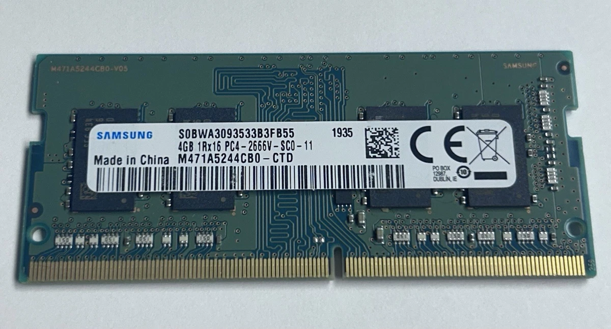 Samsung DDR4 SDRAM 4 GB Capacity per Module Memory (RAM) for sale