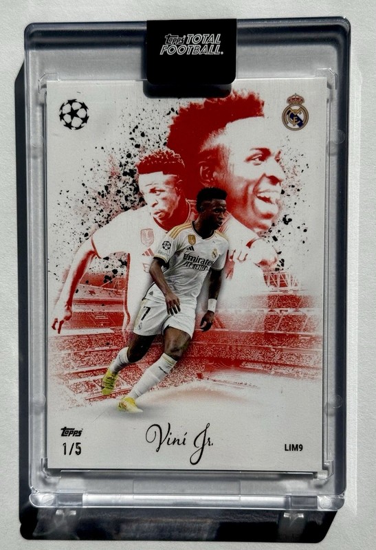 Vinicius Junior Vini Jr Limited Edition /5 SEALED Topps Total Football Red SSP