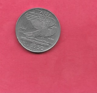 ITALY KM76b 1940 VF VERY FINE CIRCULATED 50 CENTESIMI OLD WWII ERA COIN