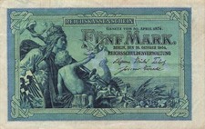 Reichskassenschein 5 Mark Banknote 31.10.1904 DEU-52b