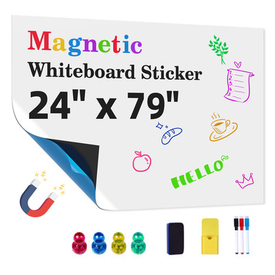 Dr. Magnet Magnetic Whiteboard Contact Paper 24 X 79 Peel And Stick Dry Erase