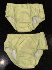 Quantity 2 Wonder Nation Green Baby Swim Diaper Cover Size 0-3M 0-3 Months NEW