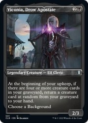 Viconia, Drow Apostate (Foil Etched) - Commander Legends: Battle for Baldur's Gate