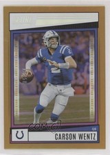 2022 Score Gold Zone 15/50 Carson Wentz #11 0vn4