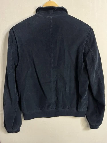 Brooks Brothers Men's Navy Corduroy Bomber Jacket Full Zip Lined Size S image 4