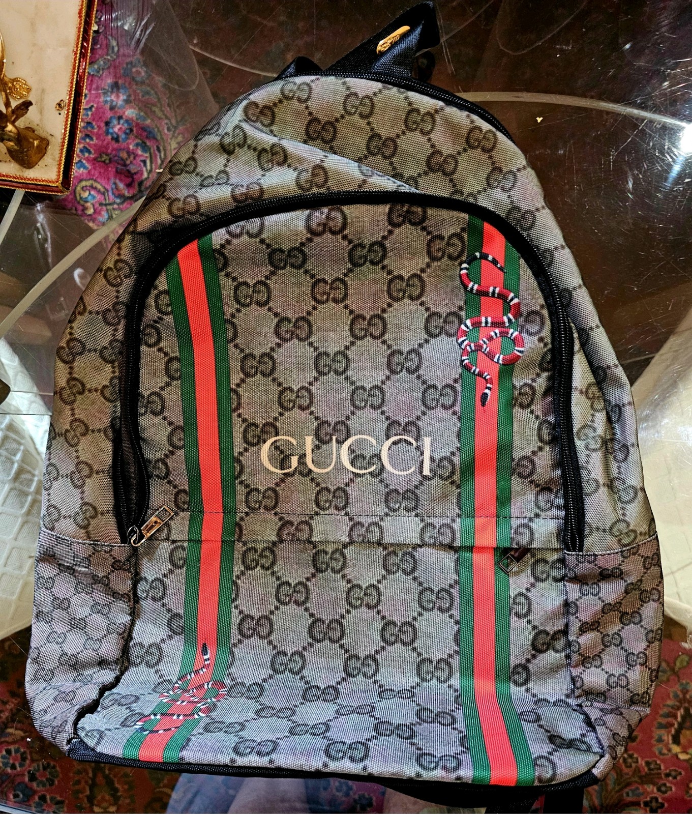 This is a Gucci Looking backpack featuring the si… - image 6