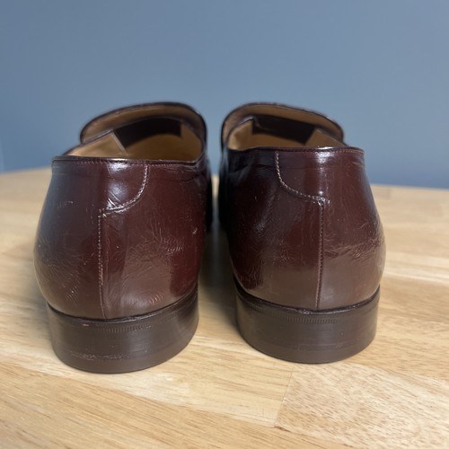 Cote d' Azur Star Artioli Italian Leather Loafers Burgundy Men’s 9 1/2 - Picture 5 of 14