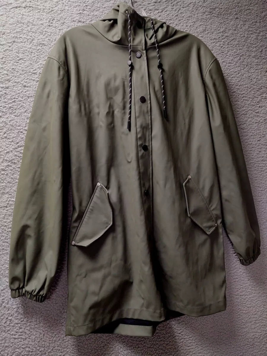 Bershka rain best sale jacket
