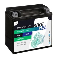 GEL Motorradbatterie 14Ah 12V BTX14-BS 51214 ...