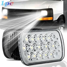 5x7" 7x6 LED Headlight Hi/Lo DRL For Chevy Express 1500 2500 3500 4500 Cargo Van