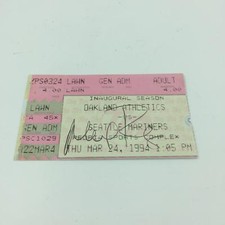Alex Rodriguez Signed First Ever Professional Game Debut Ticket 3/24/1994 JSA 
