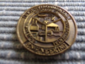 VERY OLD TOKEN BIOENVIROMENTAL ENGINEERING RADIOLOG AL INDUSTRIAL