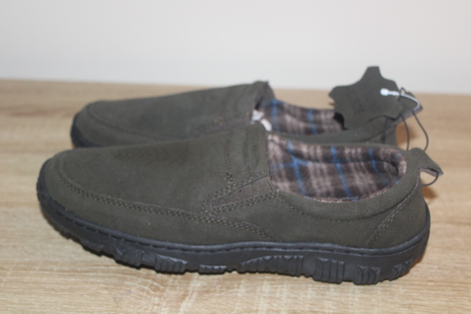 SAOLA George Turin Ciabatte Uomo 7 8 Easy On Off Suola Interno Esterno Camoscio Marrone