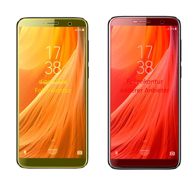 3x Pellicola per HOMTOM S7 protettiva, rivestimento al 100%, Protezione Flex