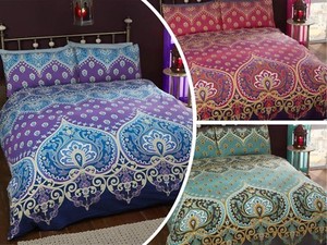 Moroccan Ethnic Indian Asian Bohemian Print Duvet Cover Quilt