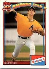1991 Topps Bazooka Shining Stars #3 Bob Welch