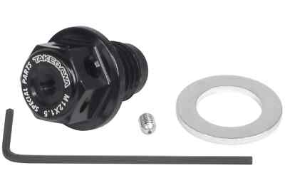 Takegawa Magnetic Drain Bolt M12×P1.5 Black for Honda etc. 02-09-0011