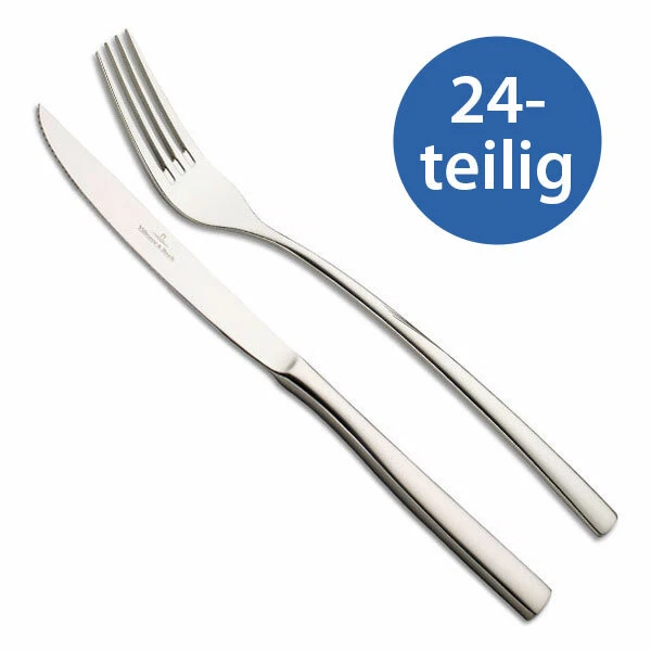 Villeroy & Boch Piemont Steakbesteck 24tlg. Grillbesteck für 12 Personen