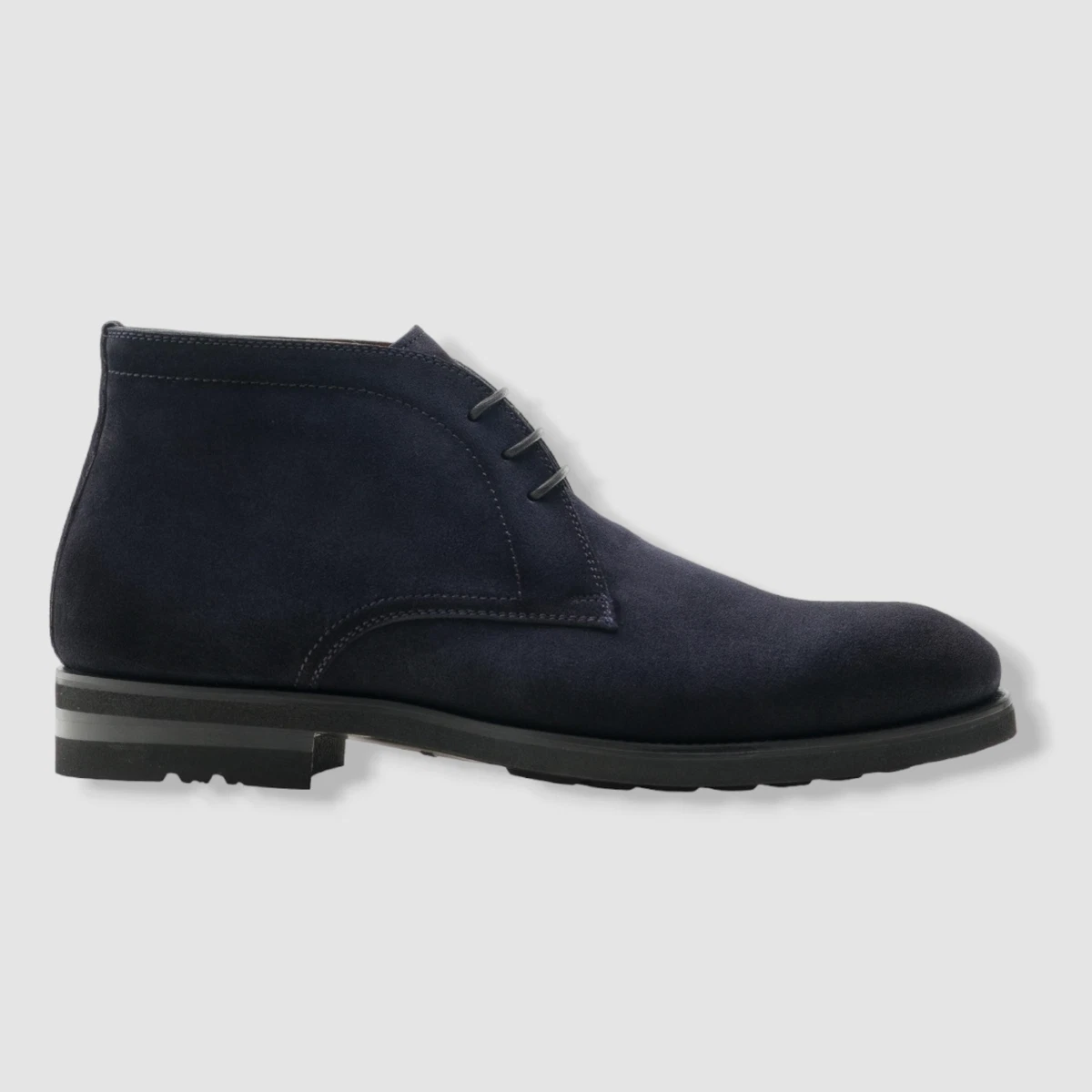 Blue Chukka Charm: Magnanni Suede Blue Chukka Boots