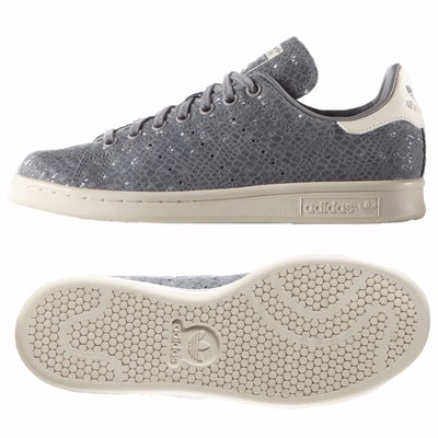 Adidas Originals Stan Smith W S77345 Onix Suede Snakeskin Foil Print Shoes  Sz 9 | eBay
