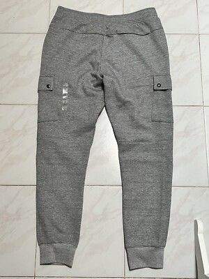 Polo Ralph Lauren Double Knit Cargo Jogger Track Pocket Pants New Men M  Grey