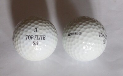 Angebot!! Spalding 2 Golfbälle Top-Flite Tour Model SD 100, neu-ungebraucht