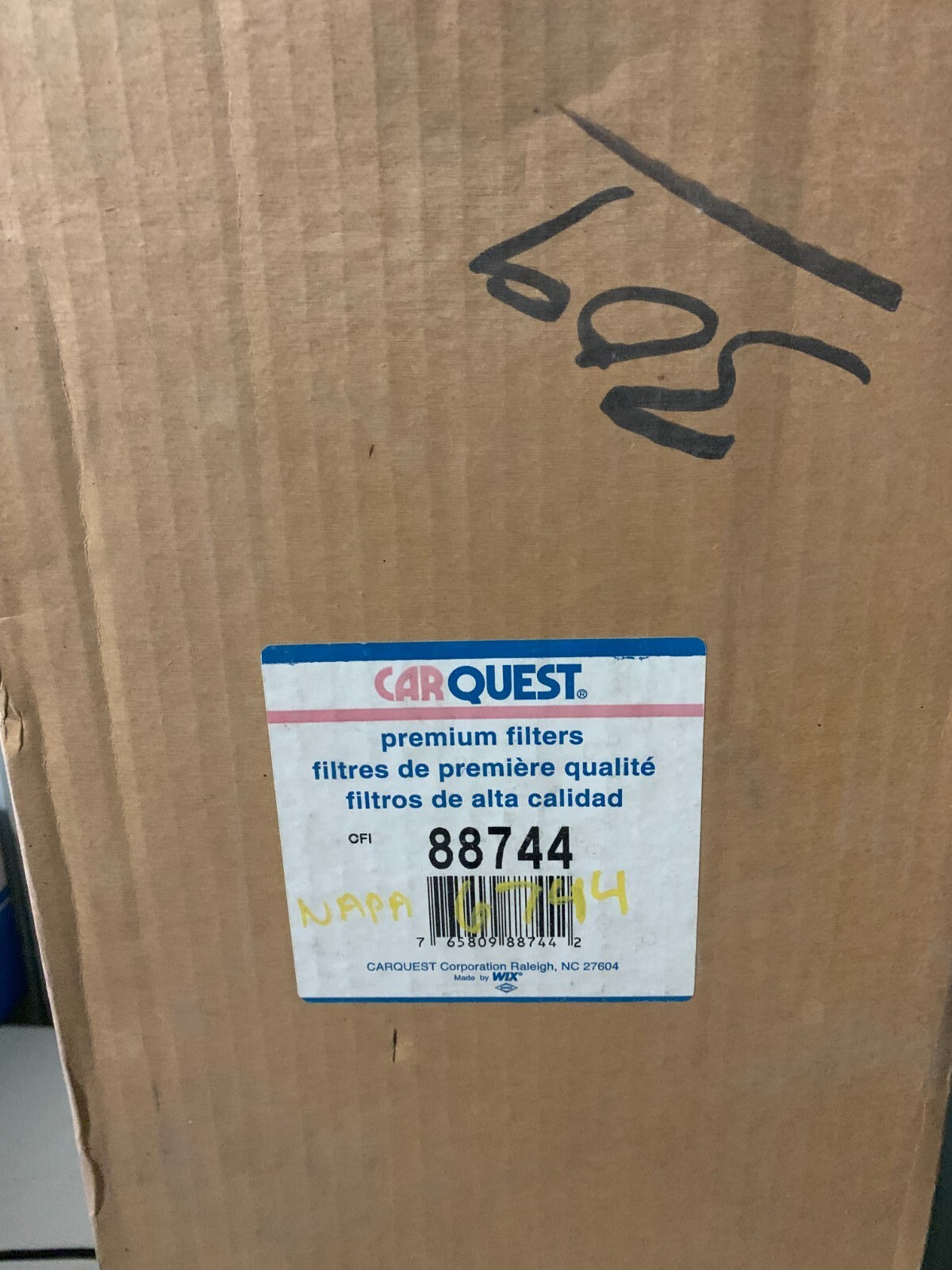 CARQUEST 88744 Air filter cross reference