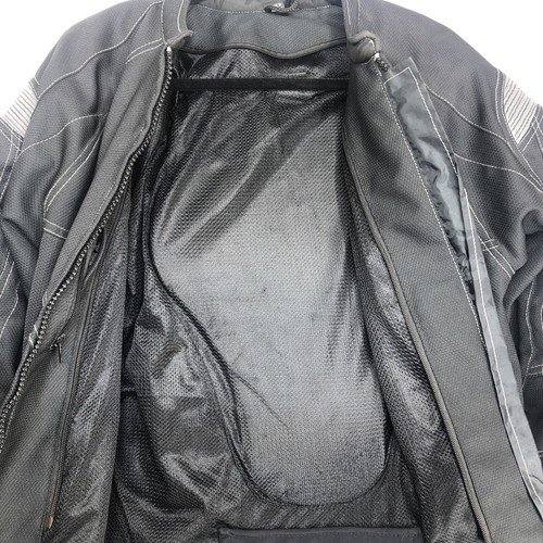 Xelement Motorcycle Jacket Extra Large Black Gray Men Full Zip Up Used - Picture 4 of 7