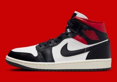 Nike Air Jordan 1 Mid Shoes 'Red Panda' Gym Red BQ6472-061 Women's