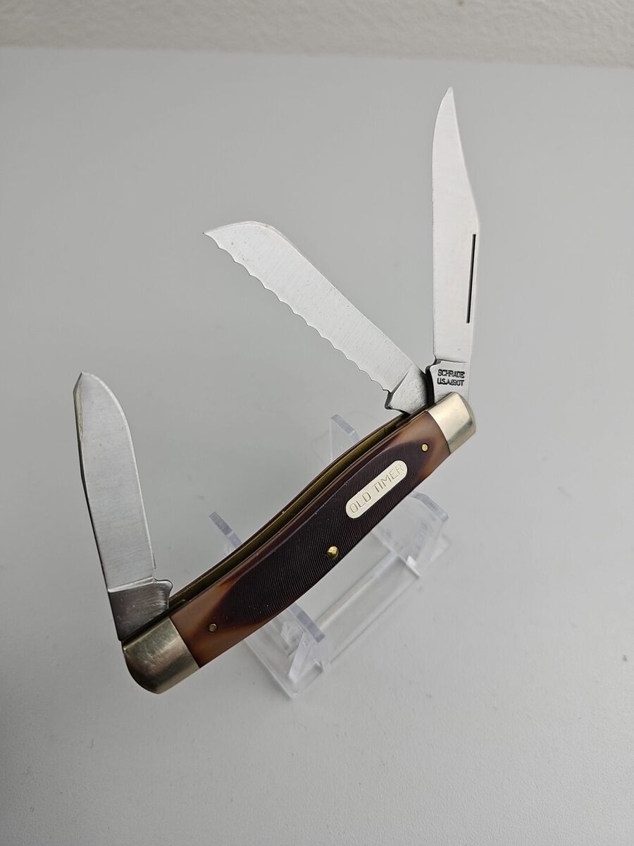 VINTAGE SCHRADE USA 89OT OLD TIMER 890T BLAZER 3 BLADE VINTAGE SCHRADE USA 89OT OLD TIMER 890T BLAZER 3 BLADE