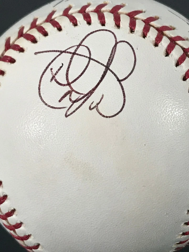 Baltimore Orioles Team 2001 firmado automático en persona béisbol David Segui Roberts Foto 4 de 4