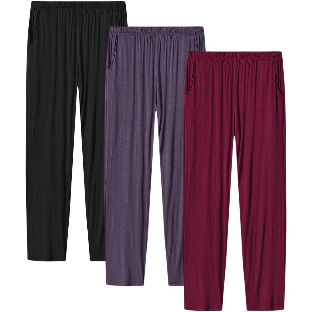 Womens Soft Modal Pajama Sleepwear Lounge Pants with Pocket Yoga Casual Indoor
