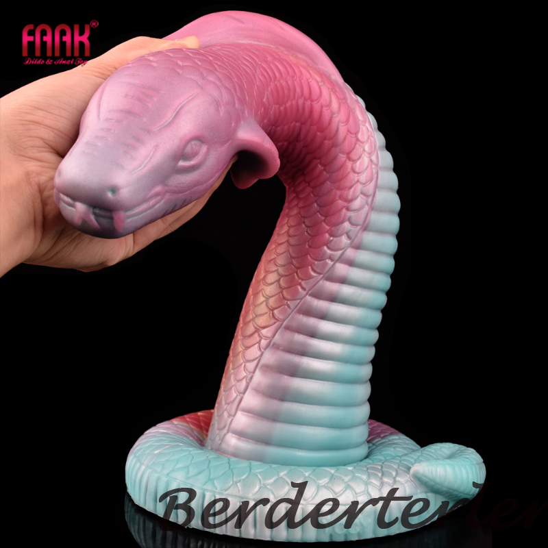 Huge Long Dildo Lifelike Cobra Shape Fantasy Penis Scales Dong Texture Sex  Toys | eBay