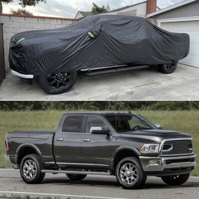 Pickup Truck Car Cover Outdoor Rain Dust UV Protector Black Pickup Truck Car Cover Outdoor Rain Dust UV Protector Black