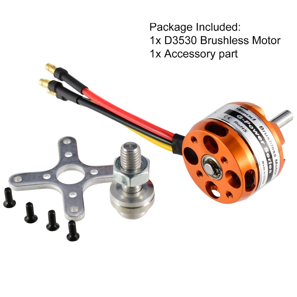 9imod D3530 1100KV Brushless Motor For Mini Multicopters RC Plane Aircraft - Image 2 of 4